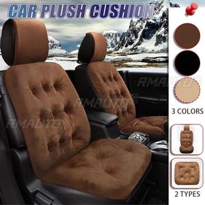 Fundas de Asiento Universales para Automóviles, Cojín de Asiento de Felpa, Accesorios Interiores de Coche Suaves y Cómodos para el Invierno - Product Image 1
