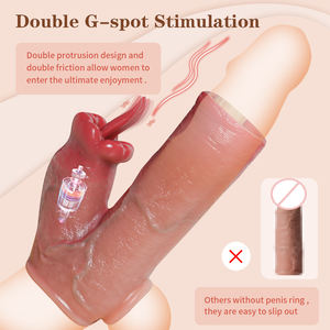 15 cm Brauner <span class=keywords><strong>Penis</strong></span>-Sleeve mit Kleiner Zunge und Ohne Eichel, Realistisch, Geeignet für Männliche Penisvergrößerung, Sexspielzeug für Erwachsene - Product Image 3