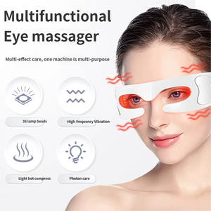Masseur oculaire sans fil à lumière rouge rechargeable par USB pour usage domestique, appareil vibrant pour le soin des yeux, soulage la fatigue oculaire - Product Image 3