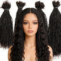 Prix de gros BLT Microlocks 0,1/0,2 cm 6-18 pouces Sister Locks Cheveux humains brésiliens Remy Extensions de dreadlocks Permanentes Douces