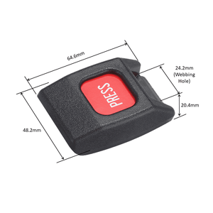 Hebilla de seguridad premium de acción suave para cinturones de camilla de hospital - Product Image 4