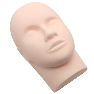 Cabeza de Maniquí de Silicona para Prácticas de Maquillaje, Modelo de Entrenamiento para Principiantes en Extensión de Pestañas - Product Image 4