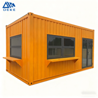 Maison conteneur préfabriquée portable sur mesure de 20 pieds, en kit, pour usage résidentiel ou bureautique, maisons modulaires en kit