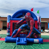 Château gonflable commercial pour fête d'anniversaire de garçons, maison de saut gonflable pour jardin, moonwalks pour enfants à louer