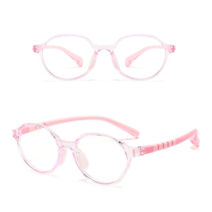Nouveau concepteur de lunettes pour enfants bloquant <span class=keywords><strong>la</strong></span> lumière bleue pour <span class=keywords><strong>la</strong></span> prescription petit ovale ultra léger silicone TR90 élasticité filles garçons - Product Image 5