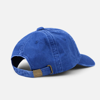Casquette de baseball en sergé de coton délavé à l'acide, style vintage, non structurée, à profil bas, couleur unie, avec broderie personnalisée, certifiée CE