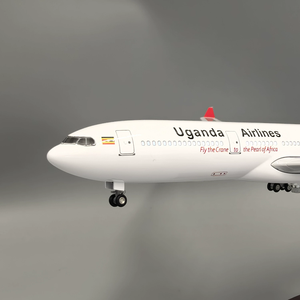 Uganda Airlines A330 Modèle réduit d'<span class=keywords><strong>avion</strong></span> 47cm Réplique d'<span class=keywords><strong>avion</strong></span> en résine de qualité supérieure pour collectionneurs - Product Image 2