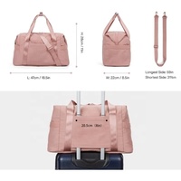 Sacs polochon de nuit OEM pour week-end avec pochette à roulettes Article personnel Sac fourre-tout de voyage Sac de danse d'entraînement pour femmes Gym
