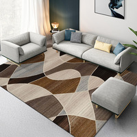 Geometrischer Teppich mit Streifenmuster für Wohnzimmer-Dekoration, Sofa, Couchtisch, Skandinavischer Stil, Großer Abstrakter Wollteppich