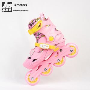 ROSELLE BW-220 Pattini a rotelle invernali per bambini Rice <span class=keywords><strong>One</strong></span>, scarpe piatte da allenamento per principianti, tomaia in rete, suola in plastica - Product Image 3