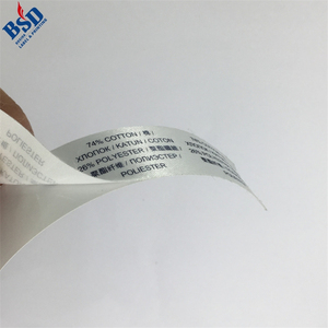 Custom Cheap Price Self-Adhesive Laser Cut Square Roll Satin Labels Silk Screen Printing Garment Bags Shoes Brand <strong>Name</strong> Logo <strong>Tags</strong> - Product Image 2