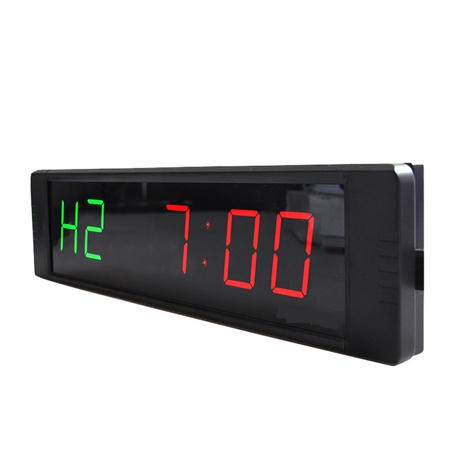 1'' Display Portable LED Electronic Mini Fitness Interval Gym Timer with Countdown Count up Stopwatch Function