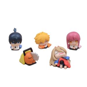 Set de 5 Figuras de Acción de Anime Chainsaw Man, Pochita Durmiendo, Denji Power, Figuras de Anime de PVC, Juguete de Figura de Acción A-2623 - Product Image 1
