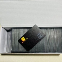 Carte de fidélité de luxe en PVC NFC, feuille arc-en-ciel brillante personnalisée