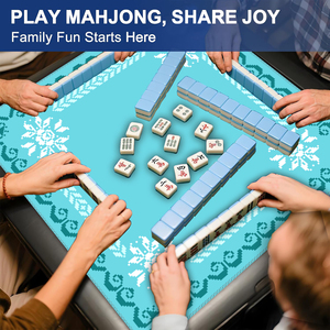 Tapis de <span class=keywords><strong>Mahjong</strong></span> antidérapant, réduction du bruit, pliable, 32,5 pouces, tapis de jeu portable pour poker/cartes/jeux de société - Product Image 6