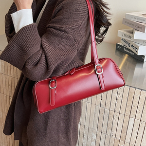 Nuevo Bolso de Hombro de Moda Vintage de Lujo para Mujer, Recomendado, con <span class=keywords><strong>Dos</strong></span> Correas y Cierre de Cremallera, Diseño Francés de Alta Calidad - Product Image 5