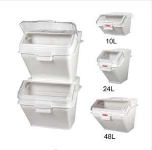 Cestino <span class=keywords><strong>da</strong></span> <span class=keywords><strong>10</strong></span> a 100 <span class=keywords><strong>litri</strong></span> per ingredienti mobili bianchi con coperchio - Product Image 2