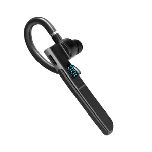 新款声控商务蓝牙耳机X6超长待机入耳式单耳挂耳数字显示耳机