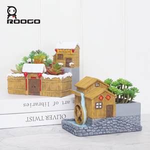 Maceta <span class=keywords><strong>de</strong></span> piedra sintética estilo rústico <span class=keywords><strong>para</strong></span> casa <span class=keywords><strong>de</strong></span> campo, maceta <span class=keywords><strong>de</strong></span> flores vintage <span class=keywords><strong>para</strong></span> jardín, decoración <span class=keywords><strong>de</strong></span> escritorio, regalo - Product Image 3