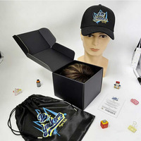 Sac en satin et boîte haute pour chapeaux personnalisés avec logo, idéale pour le rangement de casquettes de baseball et de perruques – Parfait pour les vendeurs en ligne aux États-Unis et au Mexique