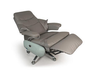 Hochwertiger Büroraum <span class=keywords><strong>Big</strong></span> <span class=keywords><strong>Boss</strong></span> Echtes Leder Modernes Design <span class=keywords><strong>Massage</strong></span> Beheizter Stahl Aluminium Executive Liegestuhl - Product Image 2