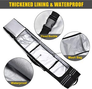 Factory Customized Rolling Double Padded Snowboard Ski Duffel Carry <b>Bag</b> Padded Ski Snowboard <b>Bag</b> with <b>Wheels</b> for Air <b>Travel</b> - Product Image 3