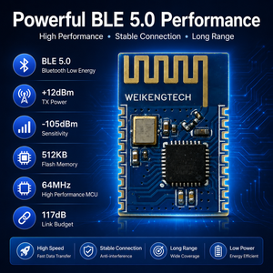 ODM BLE Wireless Control Module BLE5.0 Wireless BLE Modules With FCC IC CE Telec KC SRRC For Smart Home IoT Devices