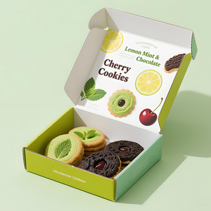 Logotipo impreso personalizado Panadería Pastelería Galletas Embalaje de grado alimenticio Cajas de papel Envío postal Caja de correo de cartón corrugado - Product Image 5