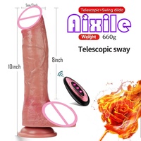 Vibromasseur réaliste en forme de pénis, gros et épais, pour stimulation du point G et jouets sexuels anaux pour femmes