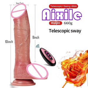 Vibrador de Dildo Grande y Grueso, Vibrador Realista con Forma de Pene para Estimulación del Punto G, Juguetes Sexuales Anales para <span class=keywords><strong>Mujeres</strong></span> - Product Image 5