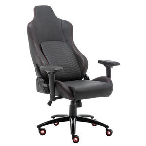 GCREATE Gaming Chair 6909 Height Adjustable Swivel <b>Office</b> Chair With Armrests Red And Green - Product Image 4