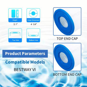 4 1/4 "* 3 1/10" 10.8cm * 7.9cm <span class=keywords><strong>Filtre</strong></span> de piscine INCE-BW-VI Cartouche <span class=keywords><strong>Filtre</strong></span> de <span class=keywords><strong>spa</strong></span> - Product Image 2