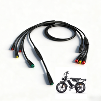 Kit de conversion de vélo électrique à moteur brushless DC 48V 750W, câble de connexion étanche, adaptateur, câble principal pour V8 Fat Tire