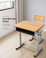 Chaises d'école réglables en métal modernes et ensembles scolaires – Mobilier de classe confortable pour étudiants – Vente en gros