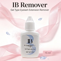 Dissolvant de colle à cils coréen IB, faible MOQ, stock suffisant, 15 ml, écologique, transparent, débonder IB, nettoyage rapide, haute qualité