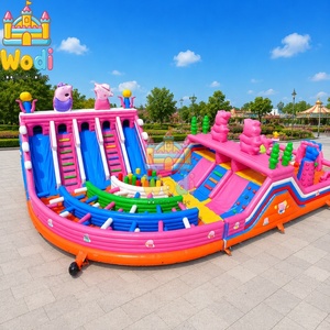 Circuito de Obstáculos Inflable con Forma de Gusano, Circuito de Obstáculos Inflable, Circuito de Obstáculos Inflable de Minecraft, Juego Acuático de Verano - Product Image 5
