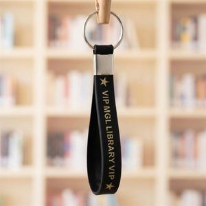 Porte-clés en silicone en gros, porte-clés promotionnels en caoutchouc en vrac avec logo personnalisé, cadeau - Product Image 1