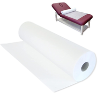 Draps de lit jetables doux 20 g/m², draps de lit de spa, draps de massage non tissés avec trou pour le visage
