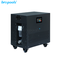 Refroidisseur portable automatique 220V/110V pour la fabrication de glace avec contrôle intelligent Wi-Fi, panneau tactile, filtre et ozone pour bain froid 2026