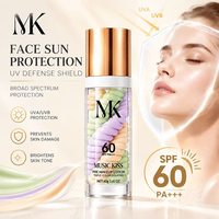 Base de Teint Multi-Éclaircissante Triple Couleur Crème Spirale SPF60 PA+++ Protection UV Améliore l'Adhérence du Fond de Teint Naturel