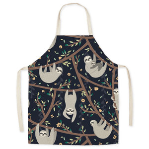 Delantal de cocina de dibujos animados ecológico Algodón orgánico Ideal para el hogar Restaurante y supermercado Uso Delantal DE TRABAJO - Product Image 3