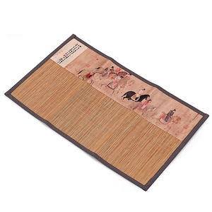 Tapete de bambú Oogishido con diseño de pintura antigua, mantel plegable Zen para ceremonia del té, tamaño 3.17, duradero - Product Image 3