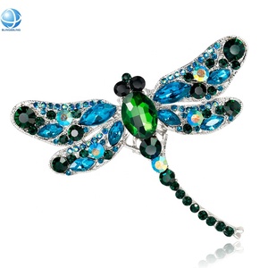 Spille a Forma di <span class=keywords><strong>Libellula</strong></span> di Alta Qualità con Strass, Accessori per Abbigliamento, Ideali come Regalo - Product Image 1