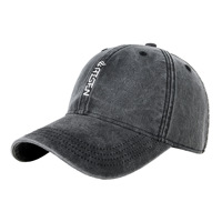 Gorra de béisbol vintage de ala ancha con visera curva para protección solar al aire libre, ideal para grandes circunferencias de cabeza, personalizable en pequeños lotes OEM.