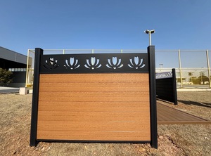 Không thấm nước 6-foot WPC Bảng điều khiển Hàng rào gỗ nhựa composite trang trí tường vườn riêng tư hàng rào cho sân và nhà - Product Image 5