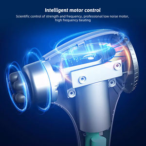 휴대용 무선 진동 마사지 해머 6단 속도 조절 6개 마사지 헤드 2000mAh 배터리 브러시리스 모터 - Product Image 4
