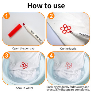 Personalizzare il <span class=keywords><strong>pennarello</strong></span> tessile all'ingrosso per il disegno <span class=keywords><strong>su</strong></span> t-shirt prodotti in <span class=keywords><strong>tessuto</strong></span> lavabile pennarelli penna - Product Image 4