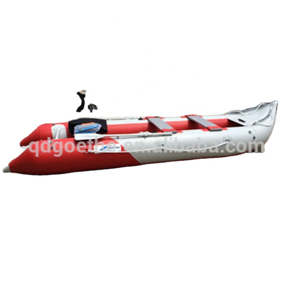 GTK420 Goethe Kayak pesca gommone gommone pieghevole canoa pesca sedile in alluminio Jet Motor Kayak gonfiabili