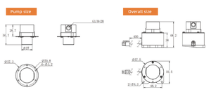 Prix d'usine – Pompe à double tête d'encre blanche 253 (rotor court) MG compatible avec l'imprimante jet d'encre Dimono - Product Image 4