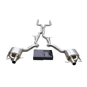 ระบบท่อไอเสียแบบตรงรุ่นสำหรับ Mercedes-Benz C43 AMG W205 3.0T ปี 2019-2024 Boska Supersport X-pipe Valvetronic Catback Muffler - Product Image 1